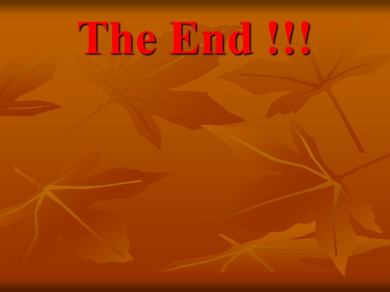 The End !!!